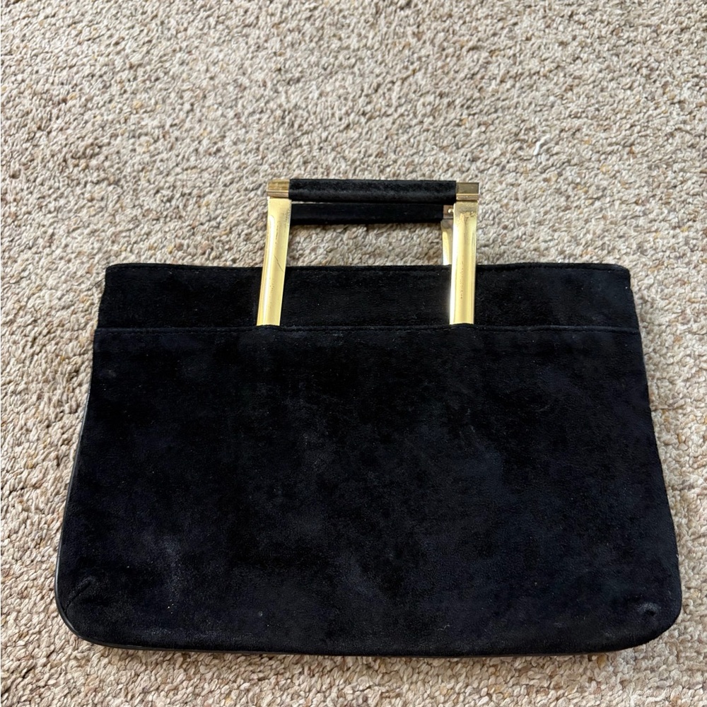 Vintage Suede satchel/clutch bag